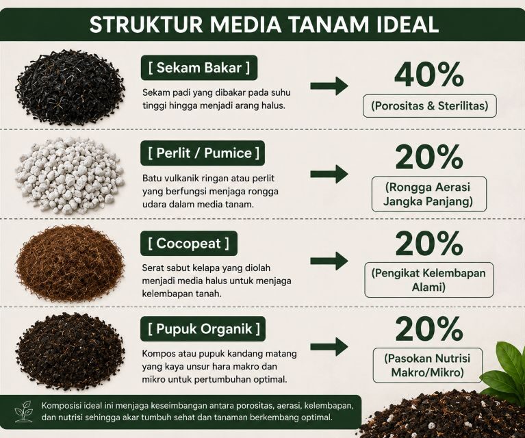 Struktur Media Tanaman Ideal